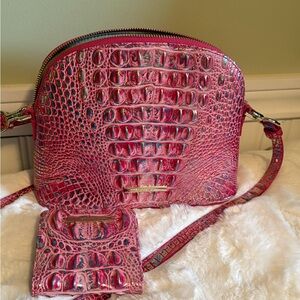 Brahmin Georgina in Magenta Wonderland with Jane wallet